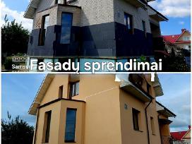 Fasadų šiltinimas, dekoras, klinkeris. Klaipėda
