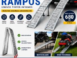 Aliuminės pakrovimo rampos, trapai, komplektas