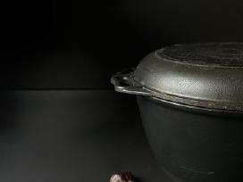 Didelis Kukmara puodas su dangciu, talpa 4l