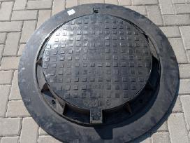 Plastikinis šulinio/kanalizacijos dangtis (100 cm)