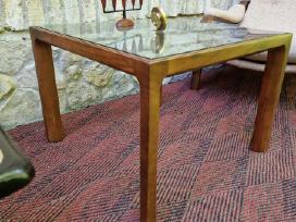 Vintažinis mid century tikmedžio kavos staliukas