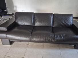Trivietė sofa + fotelis (elektrinis) + pufas