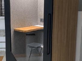 Akustine tylos budele Memel Booth by Workspacehub