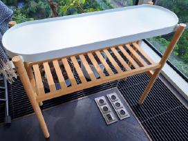 Ikea Satsumas Augalų stovas, bambukas/balta, 70 cm