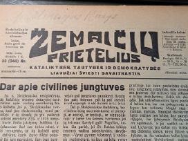 Telšiai 1932/35 "Žemaičių prietelius" laikraštei
