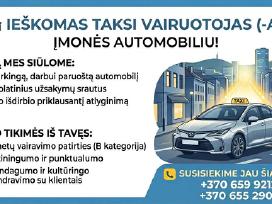 Darbas Taksi vairuotojui