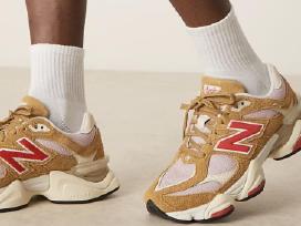 Stilingi nauji New Balance 9060 batai ruda raudona