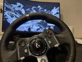 Logitech G920 vairas + pedalai Xbox/pc
