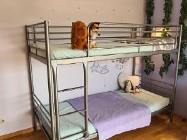 Ikea dviaukštė lova su čiužiniais