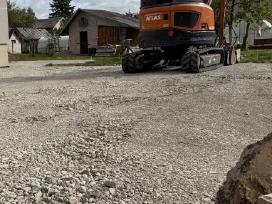 Pagrindo įrengimas trinkelėms.