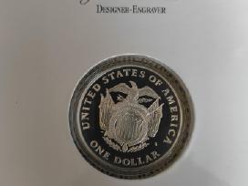 1 Doleris Unc . Sidabras. Originalioje Pakuotėje
