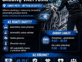 Ieškomi Automobilių Plovėjai – Salonų Valytojai