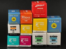 Fotojuostos Ilford,harman,kentmere 120 ir 35mm