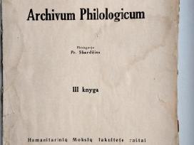 Archivum Philologicum. 1932 m.