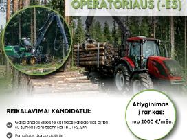 Traktoriaus su miško priekaba operatorius (-ė)