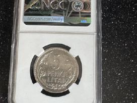1925 m. 5 litai Ngc Xf Details Cleaned