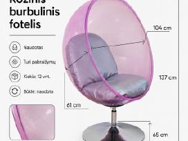 Rozinis burbulinis fotelis