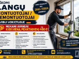 Langų montavimas - Avansai kiekvieną penktadienį