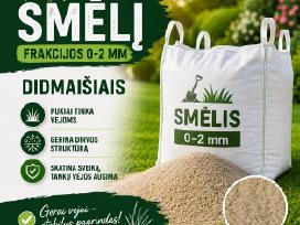 Smėlis 0/2 puikus pasirinkimas vejos atnaujinimui