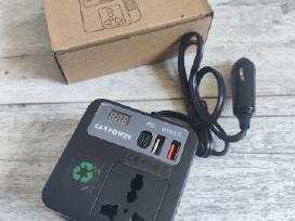 12v į 220v inverteris įtampos keitiklis 150w +Usb