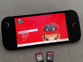 Nintendo Switch 2+3 zaidimai ir Deklas