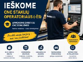 CNC medienos apdirbimo staklių operatorius (-ė) /