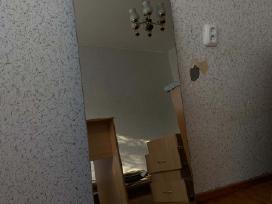 Stilingas arkinis veidrodis be rėmo (125x49 cm)