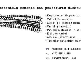 Auda Moto Workshop – Motociklų priežiūra, remontas