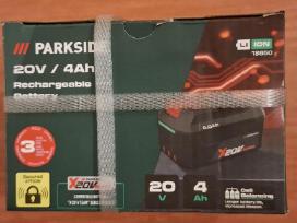 Nauji Parkside 20v/4ah akumuliatoriai
