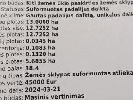 Žemes ūkio paskirties sklypas