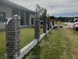 Mūro darbai,klinkeris,tvoros,pertvaros