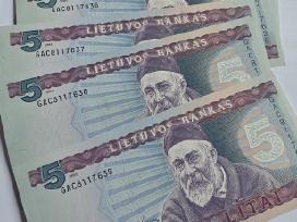 5 litų banknotai