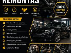 Automobilių, mini automobilių važiuoklės remontas