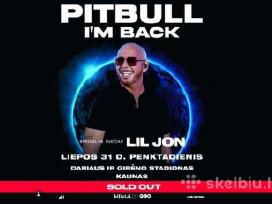 Bilietai i Pitbull koncerta Liepos 31 dienai Kaune