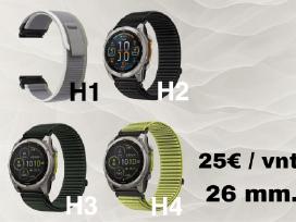 Apyrankės Garmin 20, 22, 26mm. (06.05)