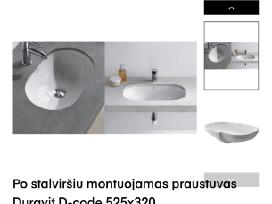 Praustuvas po stalviršiu Duravit D-code 525x320