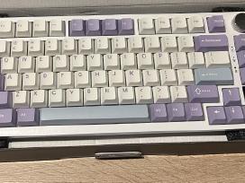 Nauja klaviatūra Ajazz Ak820 Pro (purple-white-blu