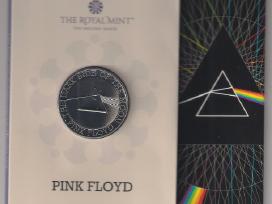 Muzikos legendos „Pink Floyd“ Jk 5£ Bu moneta.