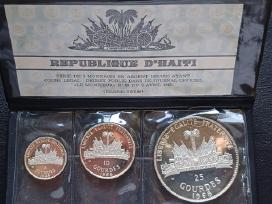 (514) 5,10,25 gurdai 1968m. Haitis 188g. Sidabras