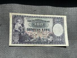 Parduodamas 100 litų banknotas 1928 metai