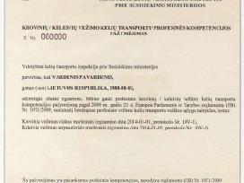 Transporto vadybininkas licencijai gauti