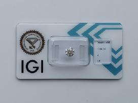 Ypatingo skaidrumo natūralus 1.04 ct briliantas