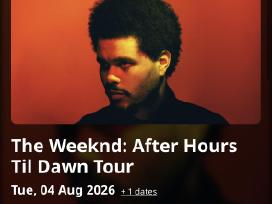 The weeknd bilietai Varšuvoje 08-04