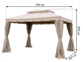 Lauko pavėsinė 4x3m (Nauja)