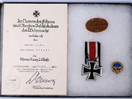 Ww2 vokiškas 2 laipsnio apdovanojimas su dokumenta