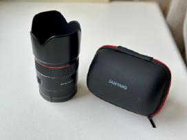Samyang 75mm f1.8 Sony Fe + filtras dovanų