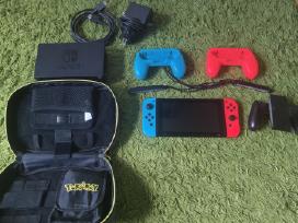 Nintendo switch, dėklas ir 4 papildomi pulteliai