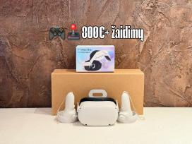 800€ žaidimų! Meta Quest 2 128gb Oculus Vr priedai