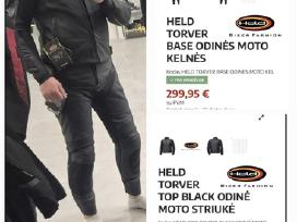 2dalių Held moto apranga.