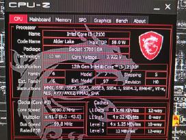 Motinine su i3 12100 cpu ir 8gb RAM